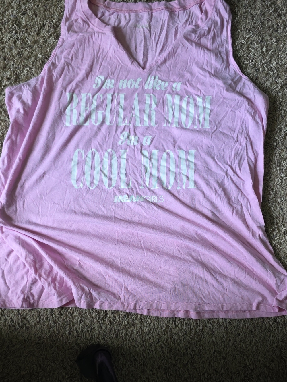 Pink Graphic Tank Top - 'Cool Mom'